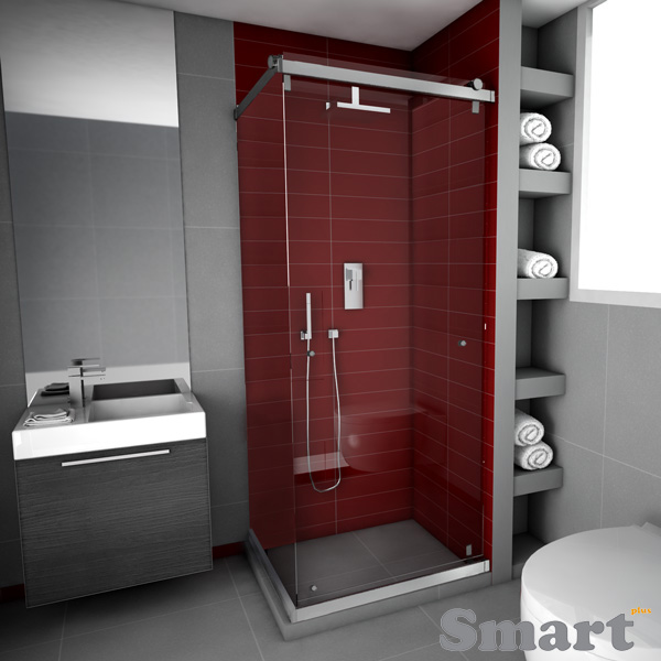 Ανοιγο-συρόμενη γωνιακή με ένα σταθερό