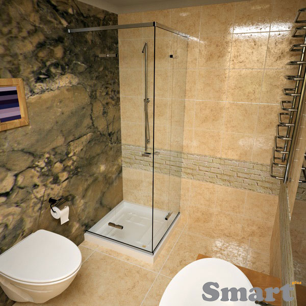 Δίφυλλη ανοιγόμενη γωνιακή με δύο σταθερά