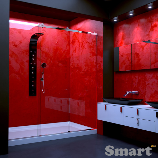 Μονόφυλλη συρόμενη με δύο σταθερά